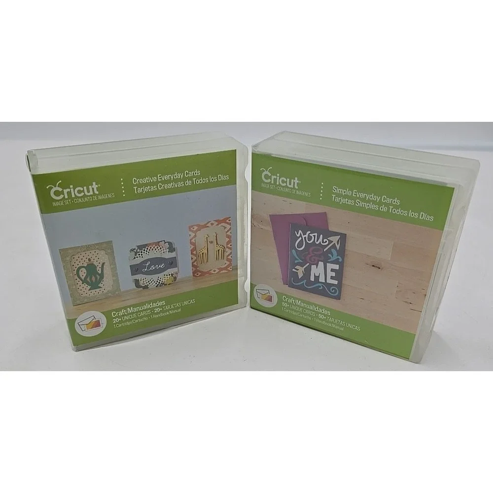 Cricut Creative Everyday Cards Simple Cards Image Sets Lot of 2